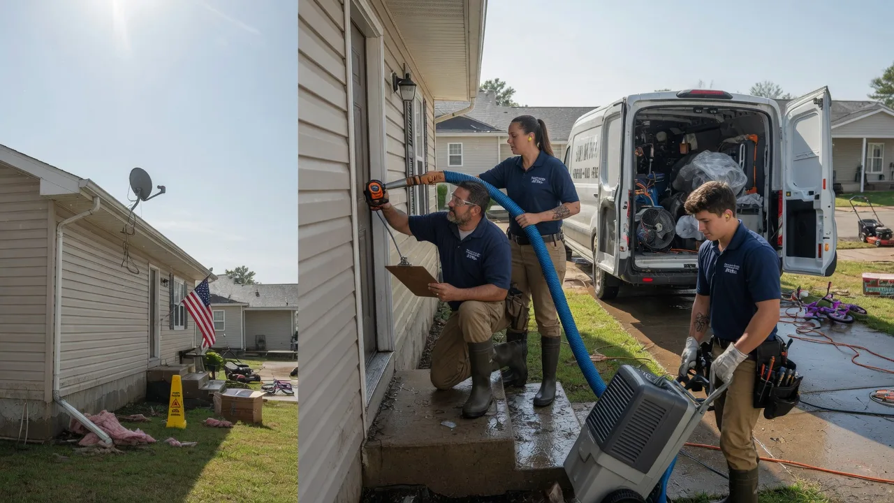 Ceiling Water Damage Restoration in Frederick, OK near me